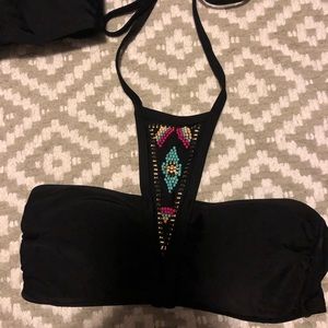 Target Xhileration black bikini top- size small